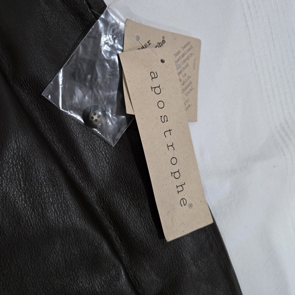 NWT Apostrophe 100% leather jacket and pants - Picture 12 of 15